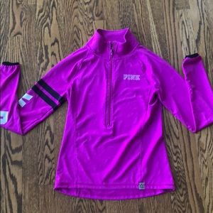Pink brand pink half zip jacket